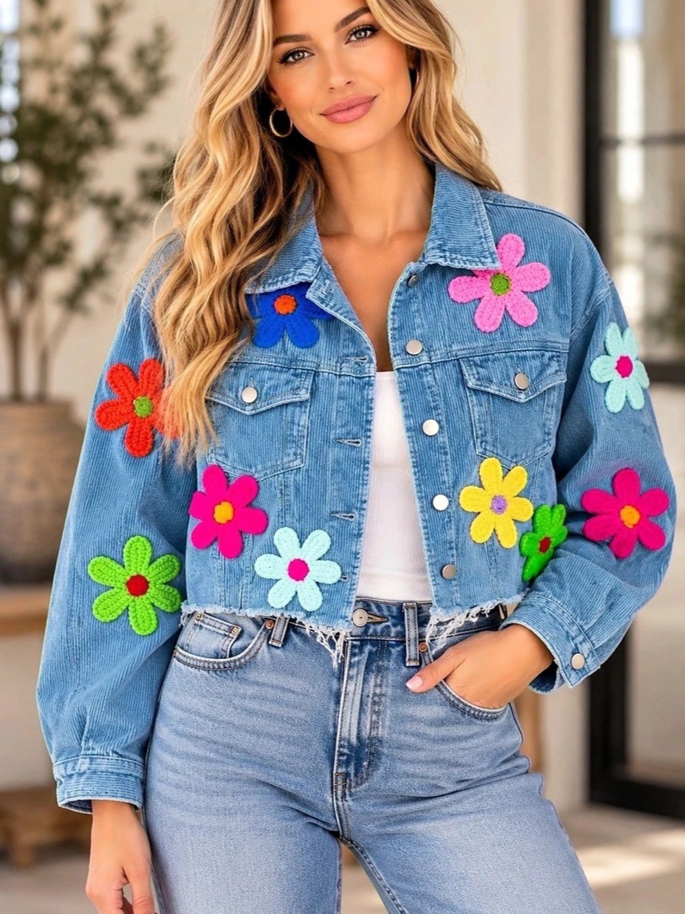 Bibi Floral Embroidered Jacket (890890) 🌼